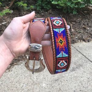 Western Belt with beaded detail